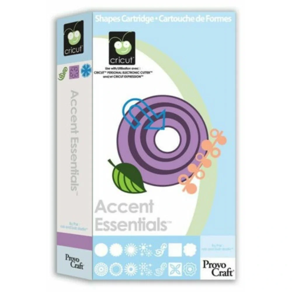 PRE-OWNED CRICUT ACCENT ESSENTIALS CARTRIDGE EXCELLENT CONDITION‎ UN-LINKED